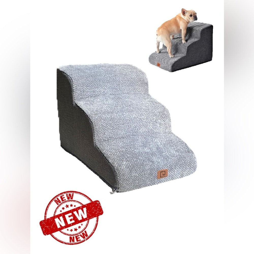 EHEYCIGA • 3 Step Dog Stairs • Small Dogs (New)
